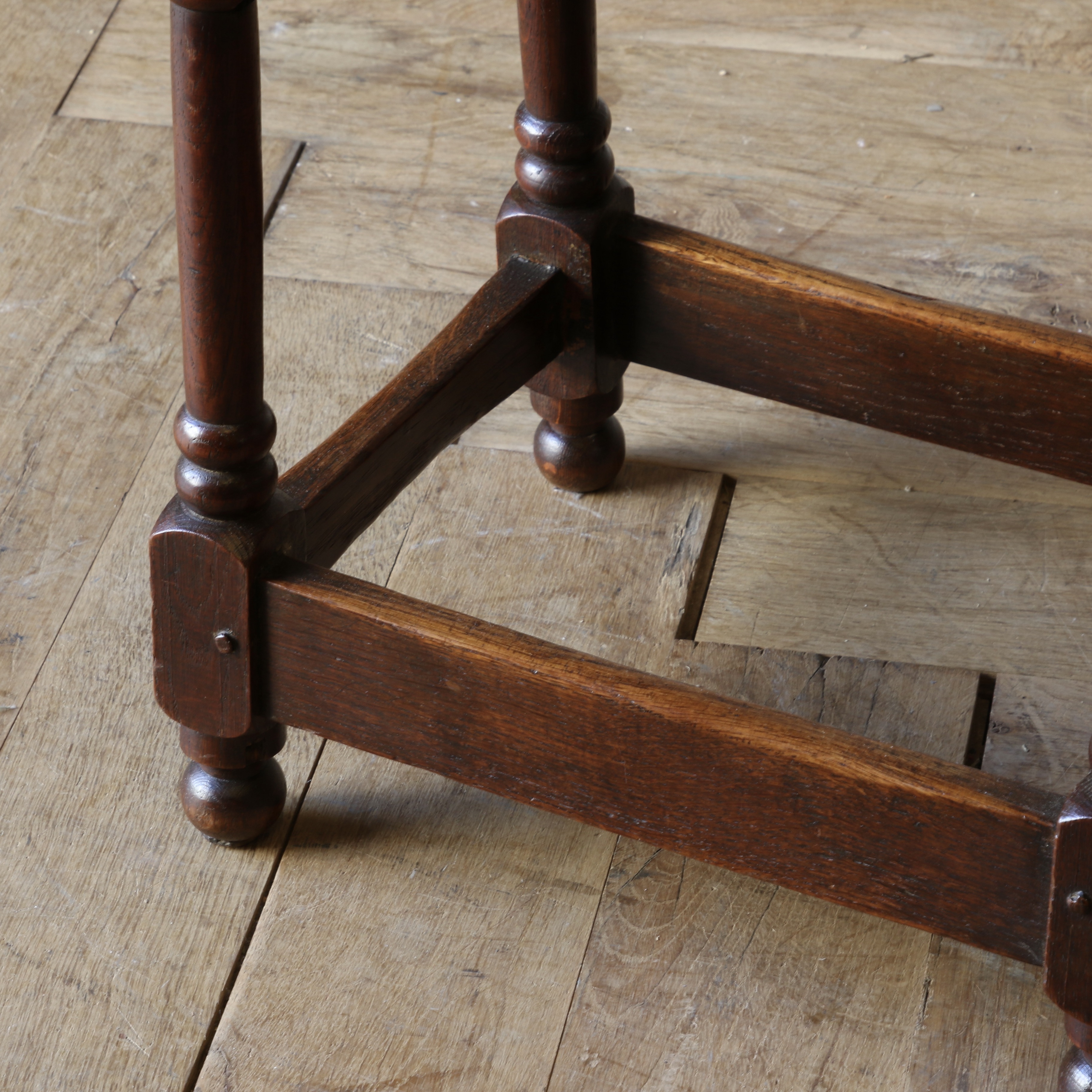 A Jacobean Style Oak Stool